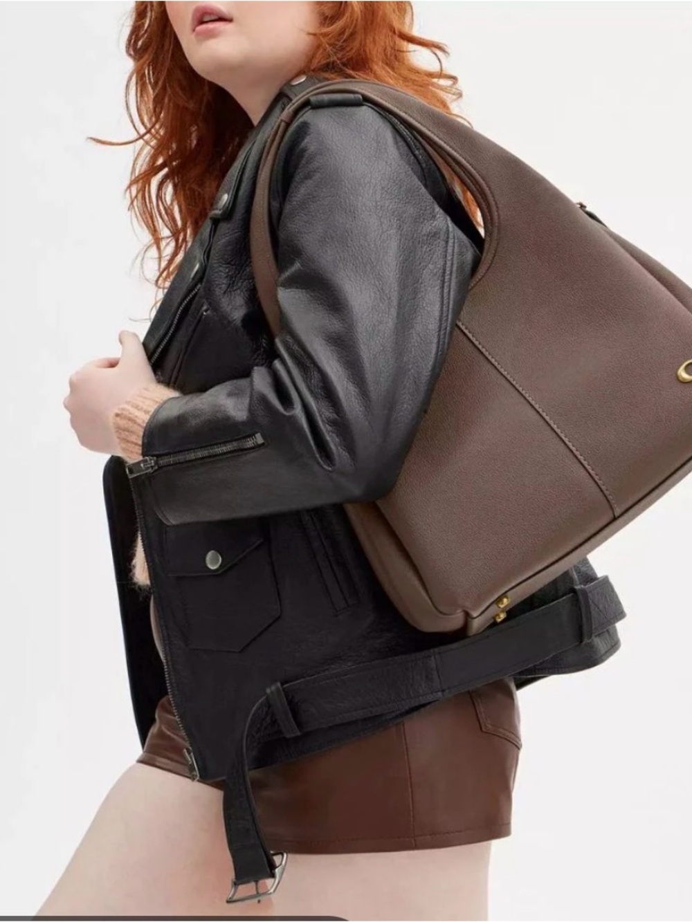 Coach Lana Shoulder Bag in Dark Stone - Picture 10 of 10
